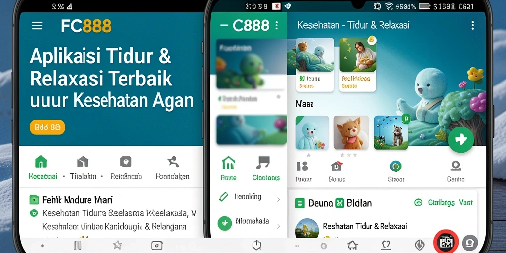 Tampilan antarmuka FC888 yang sederhana dan fungsional untuk relaksasi.