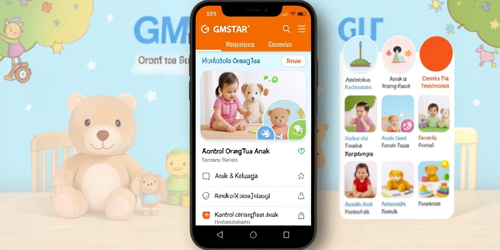 Antarmuka GMSTAR yang intuitif dan mudah digunakan untuk kontrol orang tua.