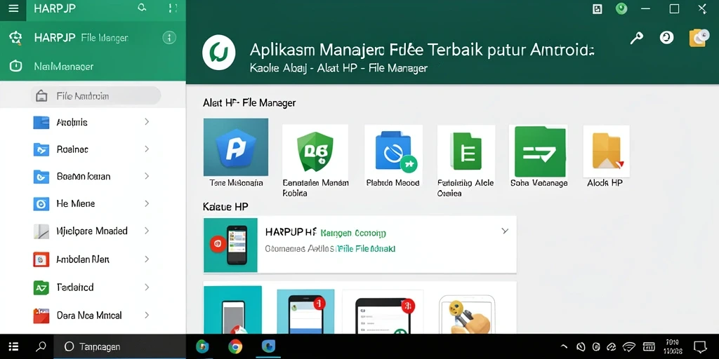 Screenshot utama HARAPJP menampilkan antarmuka File Manager yang intuitif.