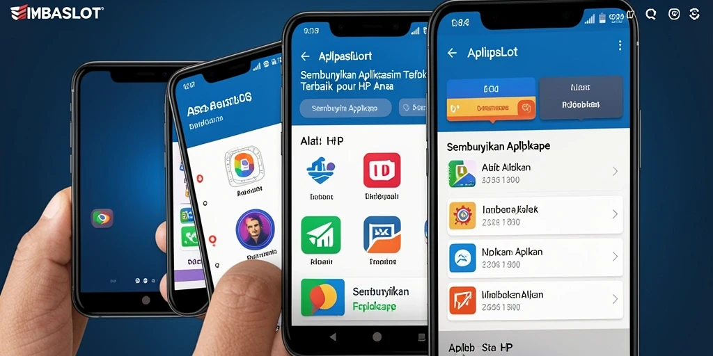 Antarmuka pengguna IMBASLOT yang sederhana dan efisien untuk menyembunyikan aplikasi.