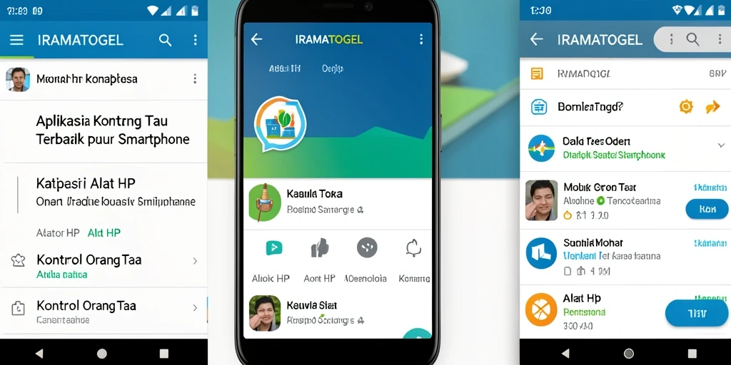 Tampilan antarmuka pengguna IRAMATOGEL yang intuitif dan mudah dipahami.