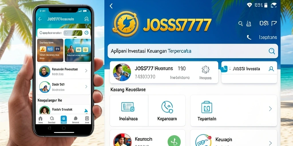 Tampilan antarmuka utama JOSS777 dengan fitur investasi intuitif.