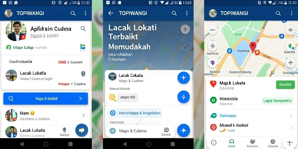 Tampilan antarmuka TOPIWANGI untuk pelacakan lokasi yang intuitif.